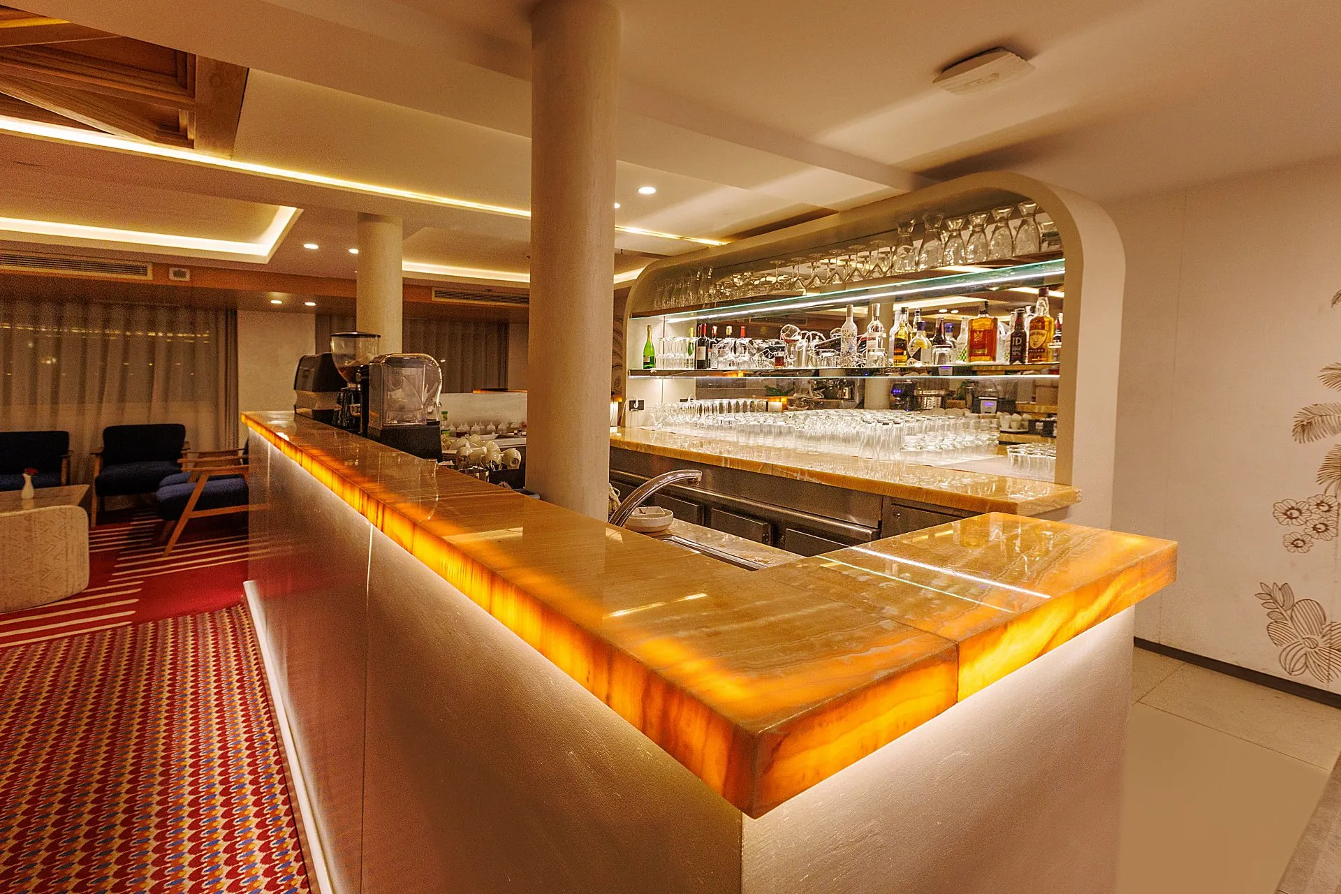 Lounge aboard the Esmeralda Nile Cruise Nile cruise